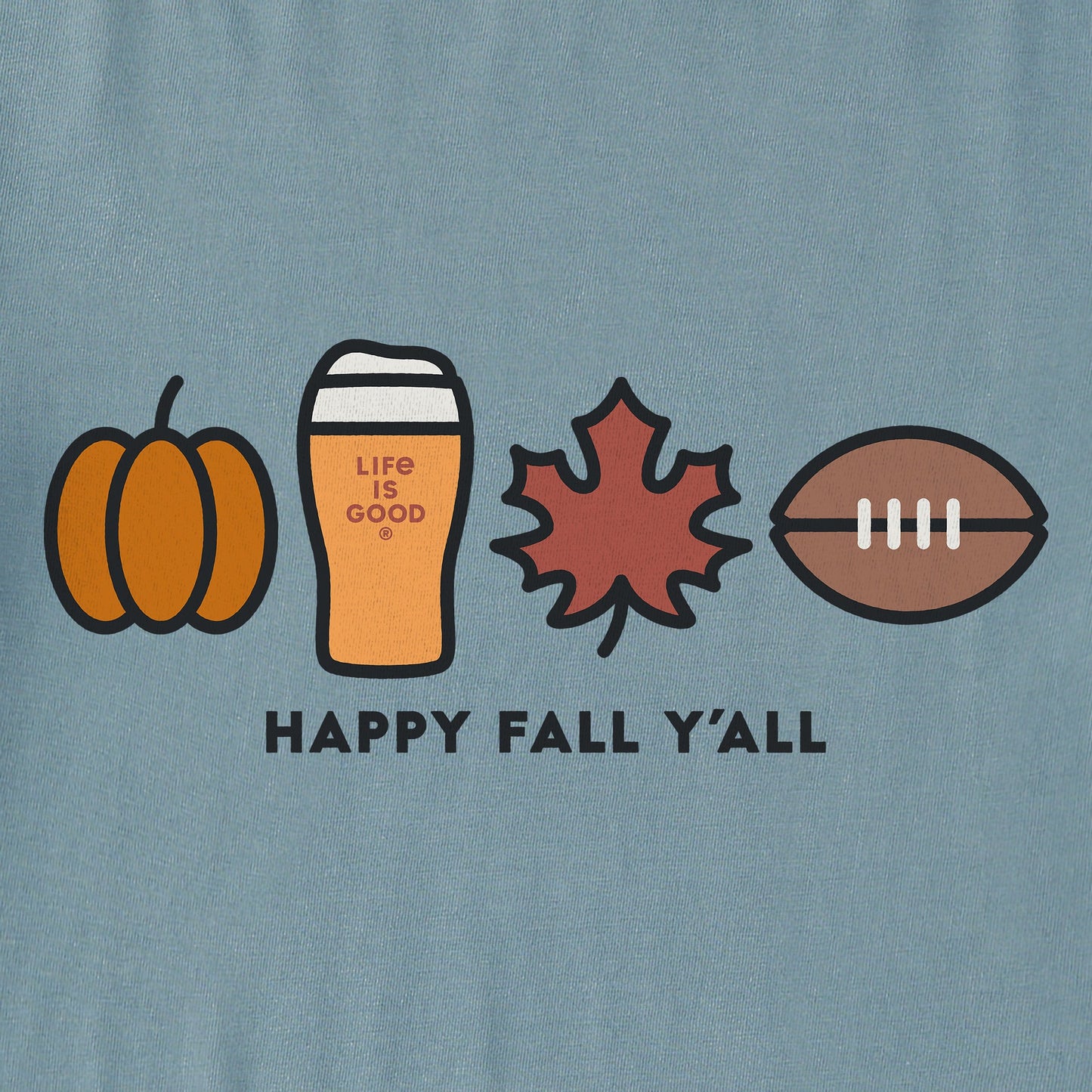 Men's Happy Fall Icons Short Sleeve Tee