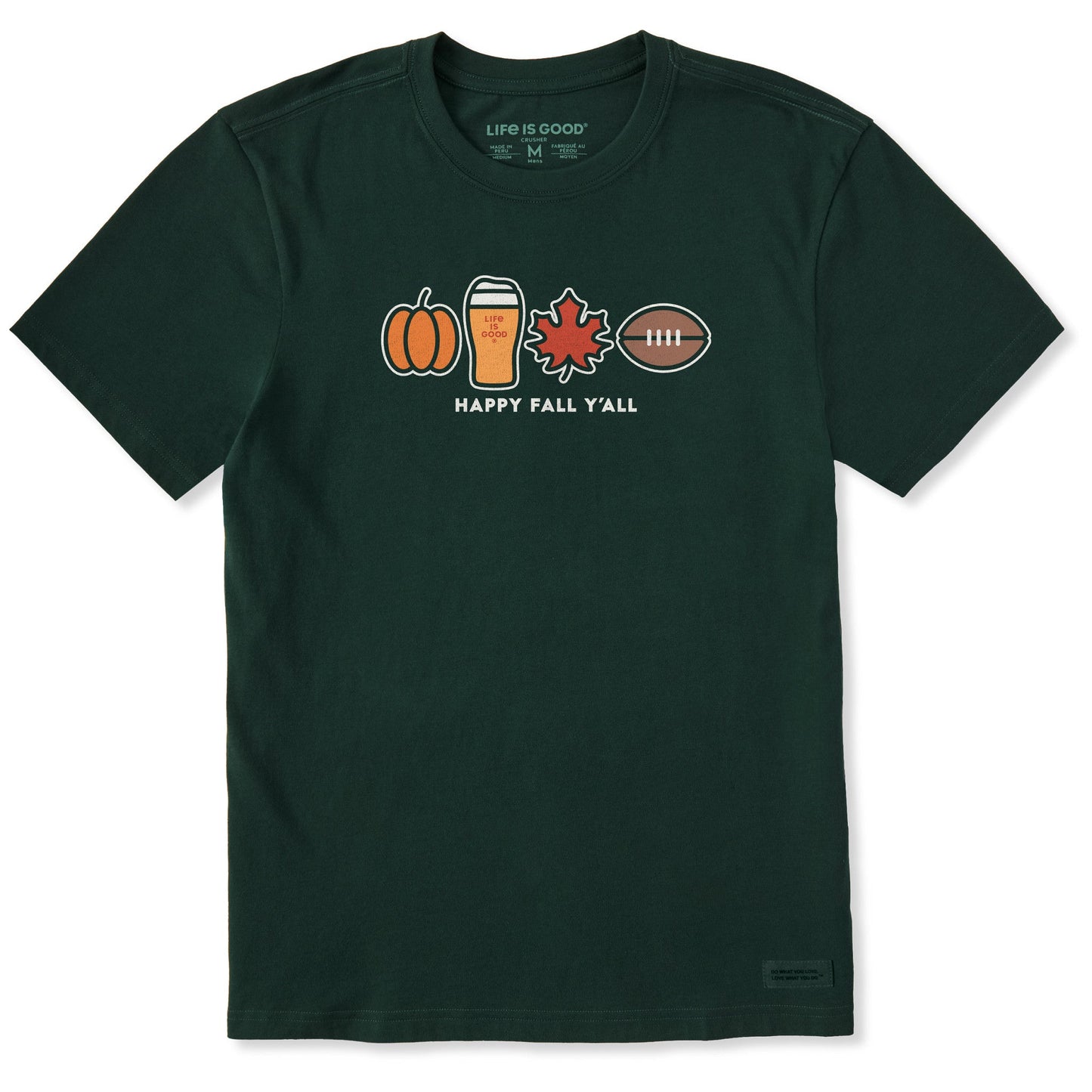 Men's Happy Fall Icons Short Sleeve Tee