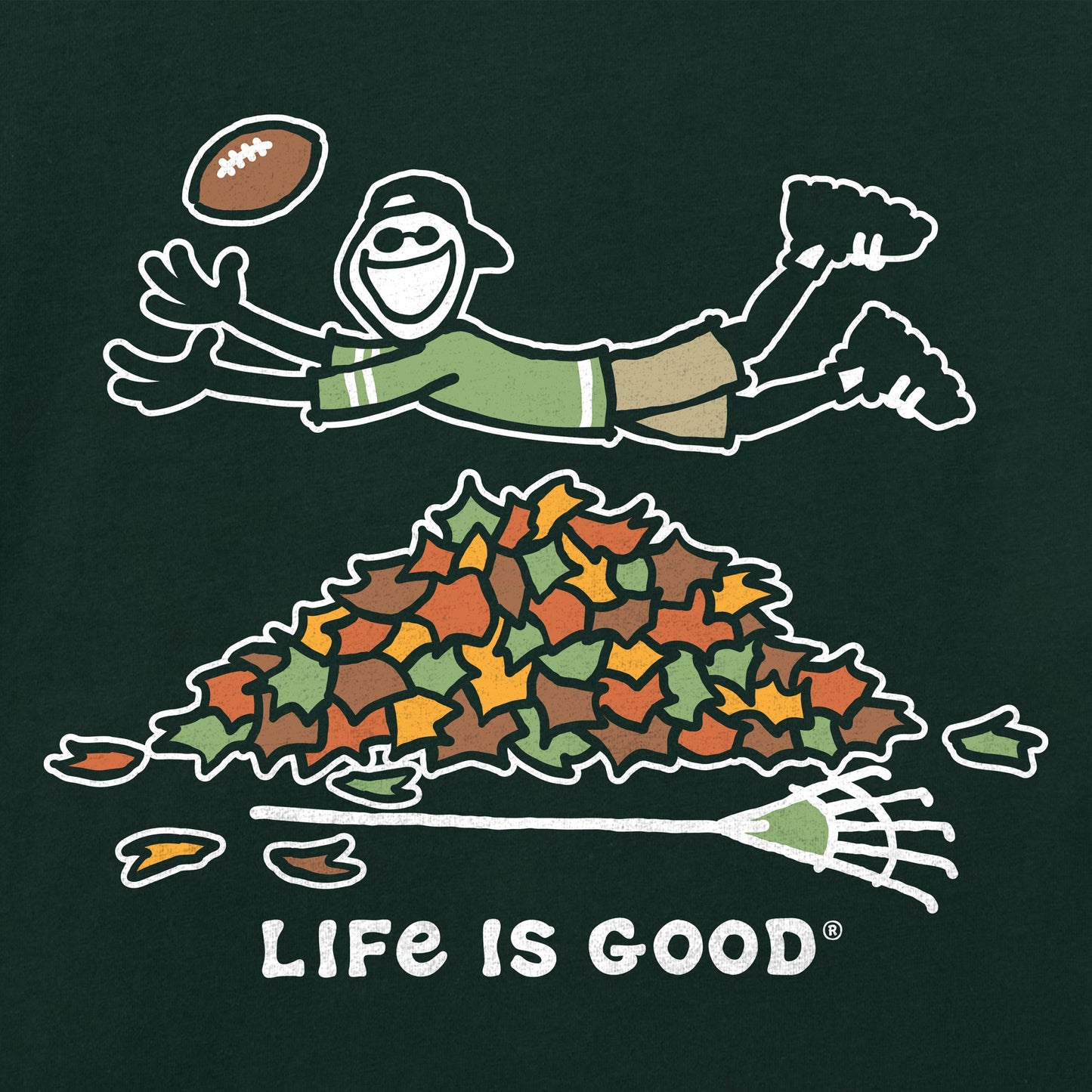 Men's Jake Rake Football Short Sleeve Crusher Tee