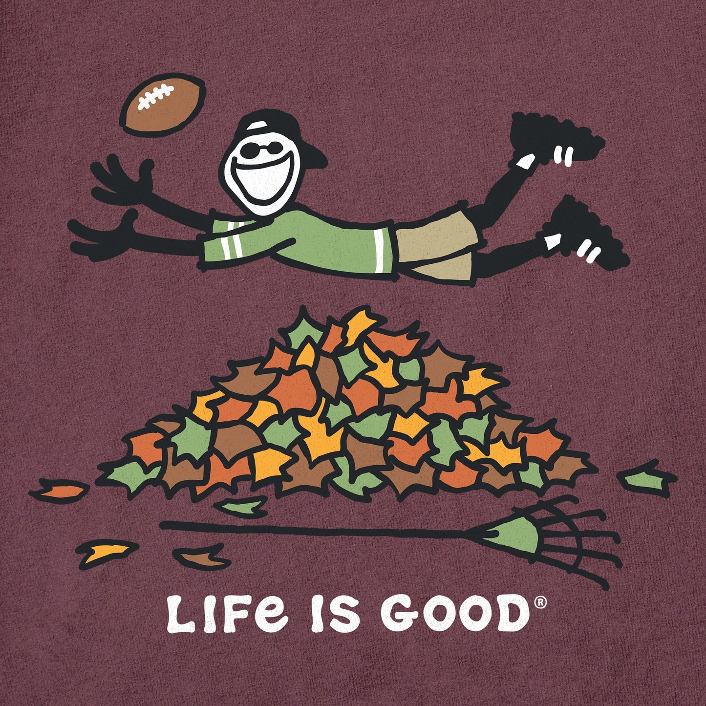 Men's Jake Rake Football Short Sleeve Crusher Tee