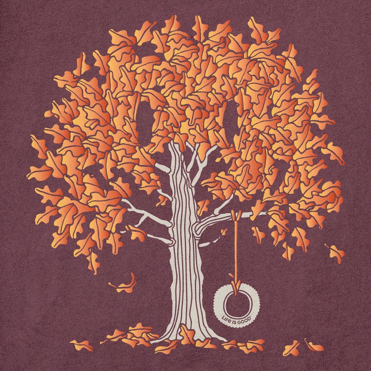 Men's Fall Tire Swing Long Sleeve Crusher Tee