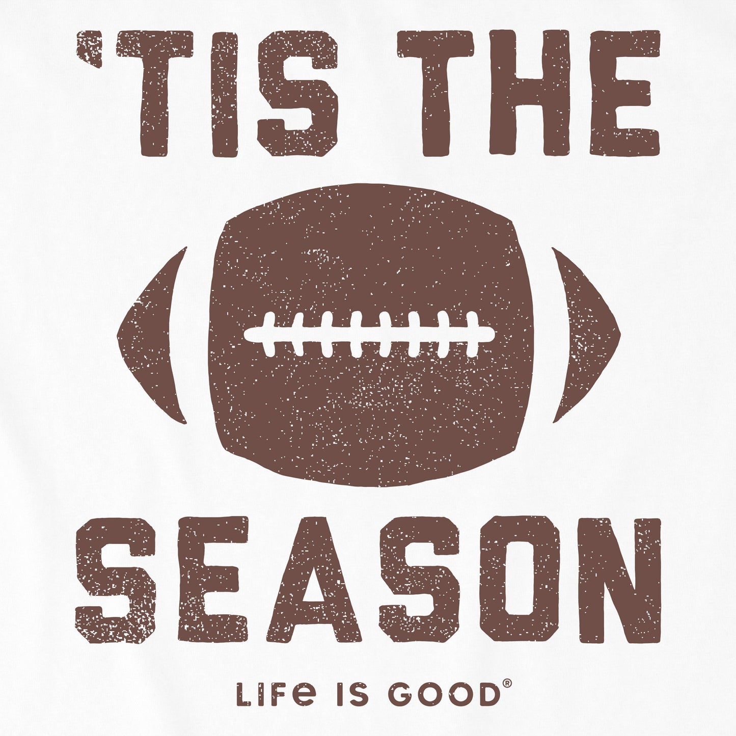 Men's Tis The Football Season Long Sleeve Crusher Tee