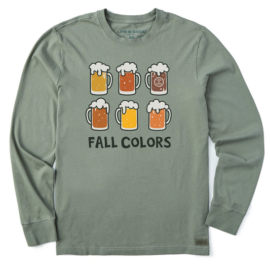 Men's Fall Colors Six Beers Long Sleeve Crusher Tee