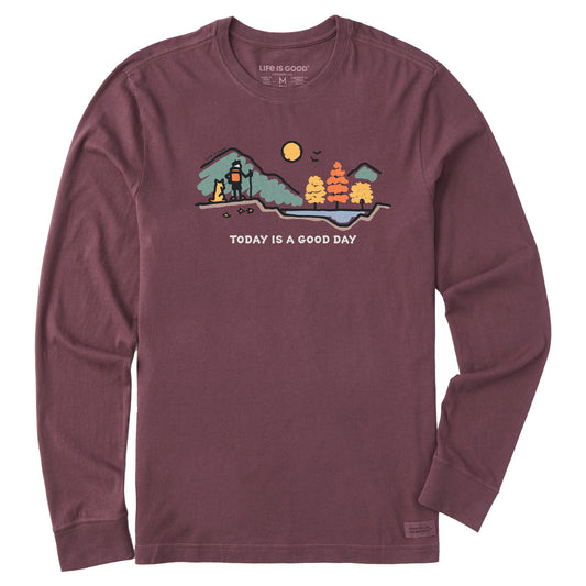 Men's Good Day Fall Vista Long Sleeve Crusher Tee