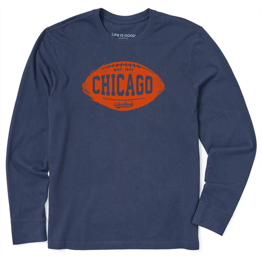 Men's Chicago Football Long Sleeve Crusher Tee