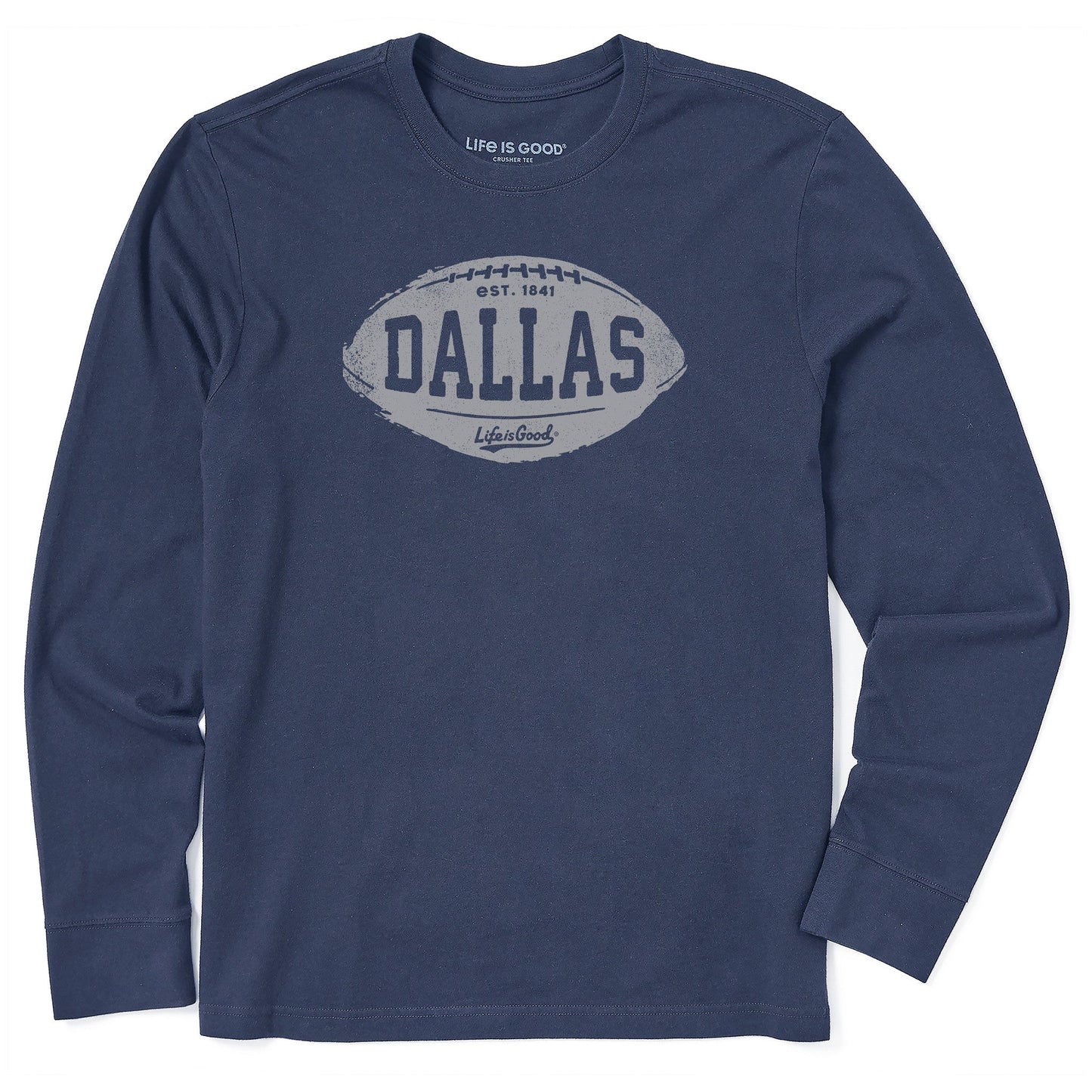 Men's Dallas Football Long Sleeve Crusher Tee
