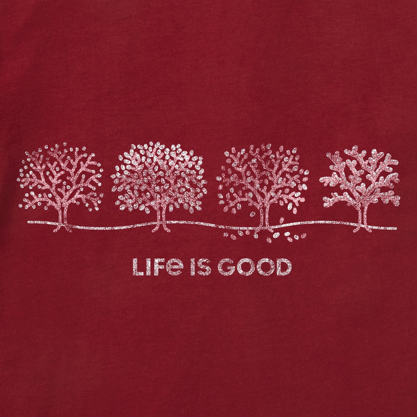 Women's Four Seasons Trees Long Sleeve Crusher Vee