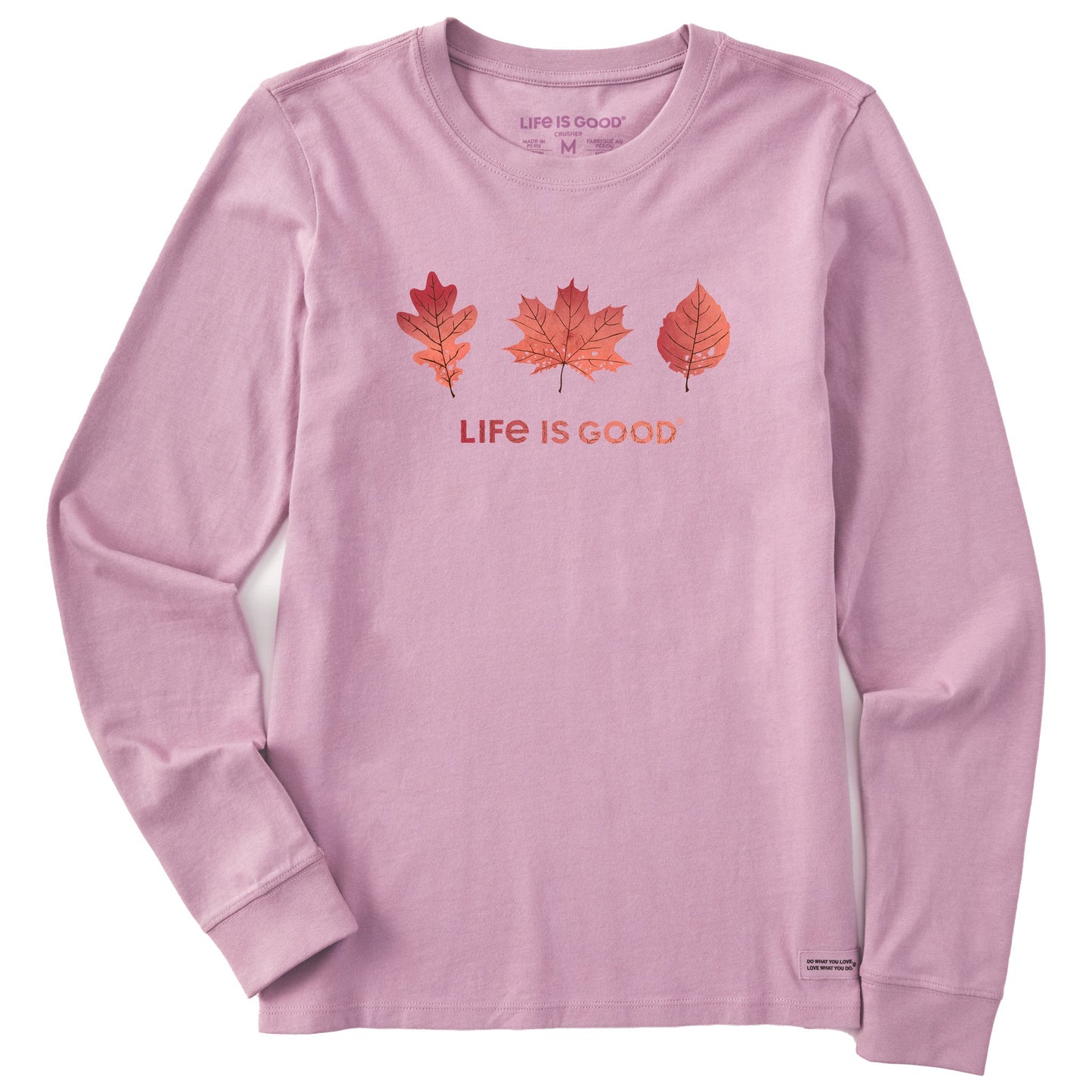 Women's Three Leaves Long Sleeve Crusher Tee