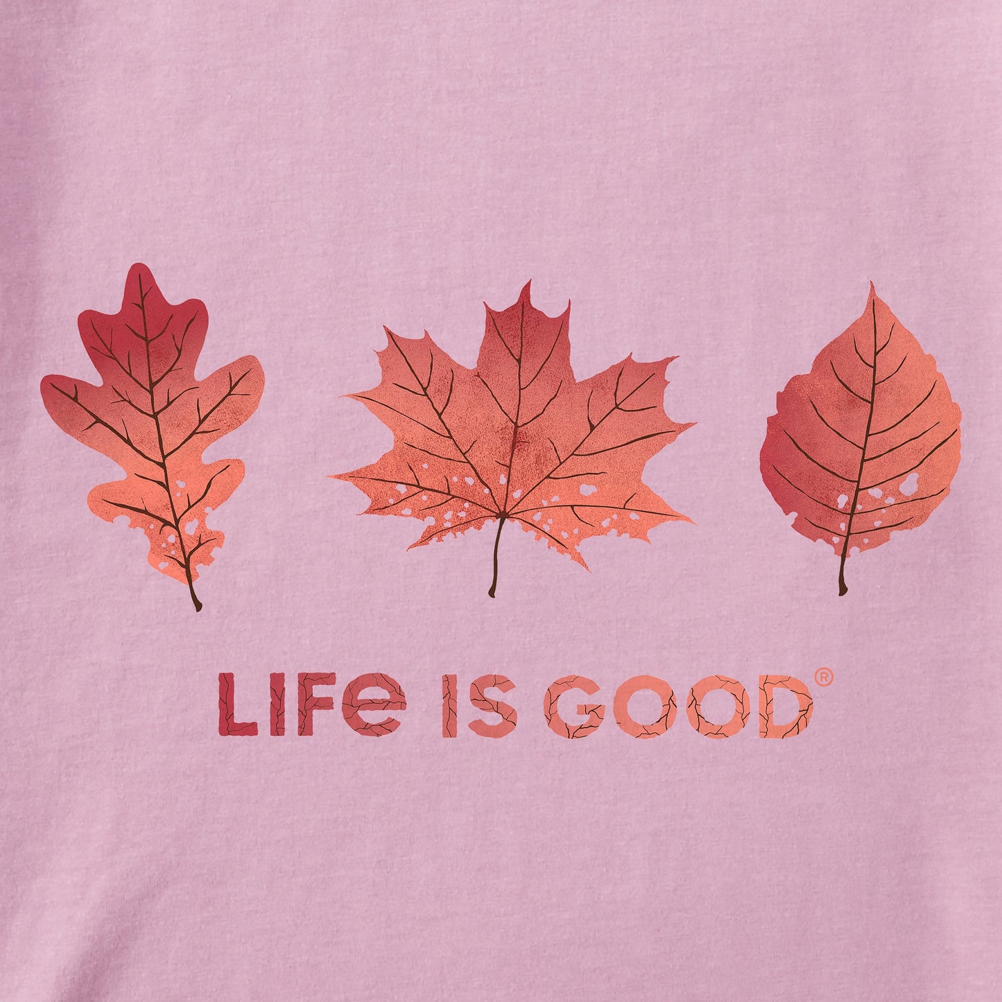 Women's Three Leaves Long Sleeve Crusher Tee