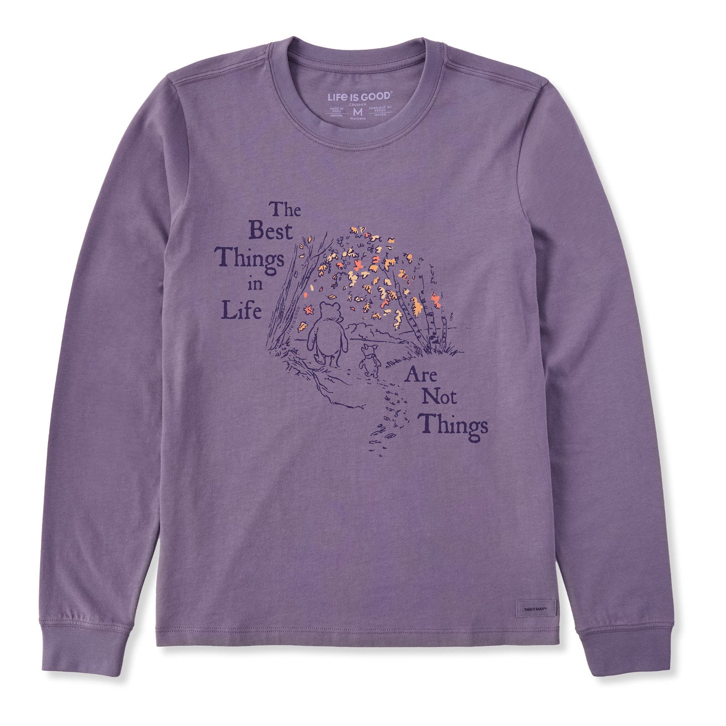Women's Winnie Best Things Foliage Long Sleeve Crusher Tee