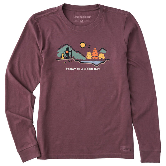 Women's Good Day Fall Vista Long Sleeve Crusher Tee