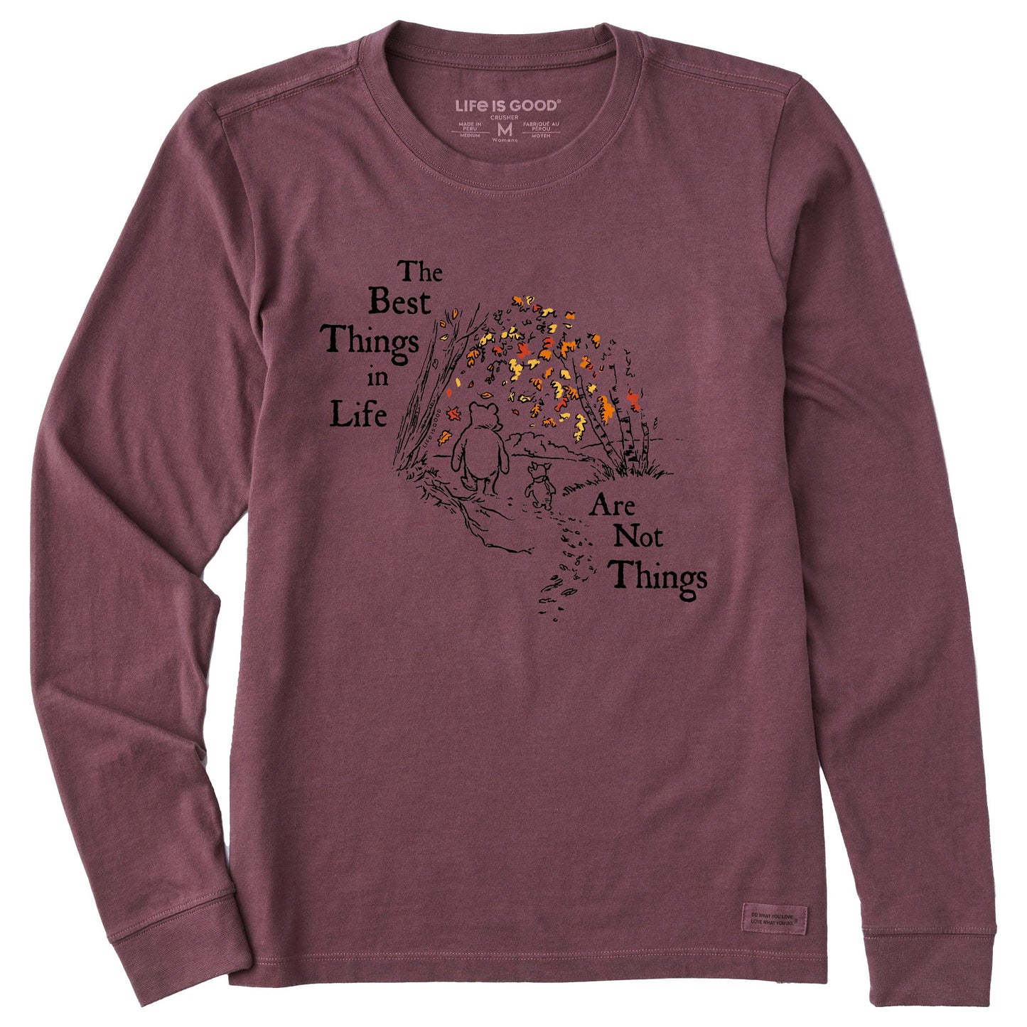 Women's Winnie Best Things Foliage Long Sleeve Crusher Tee