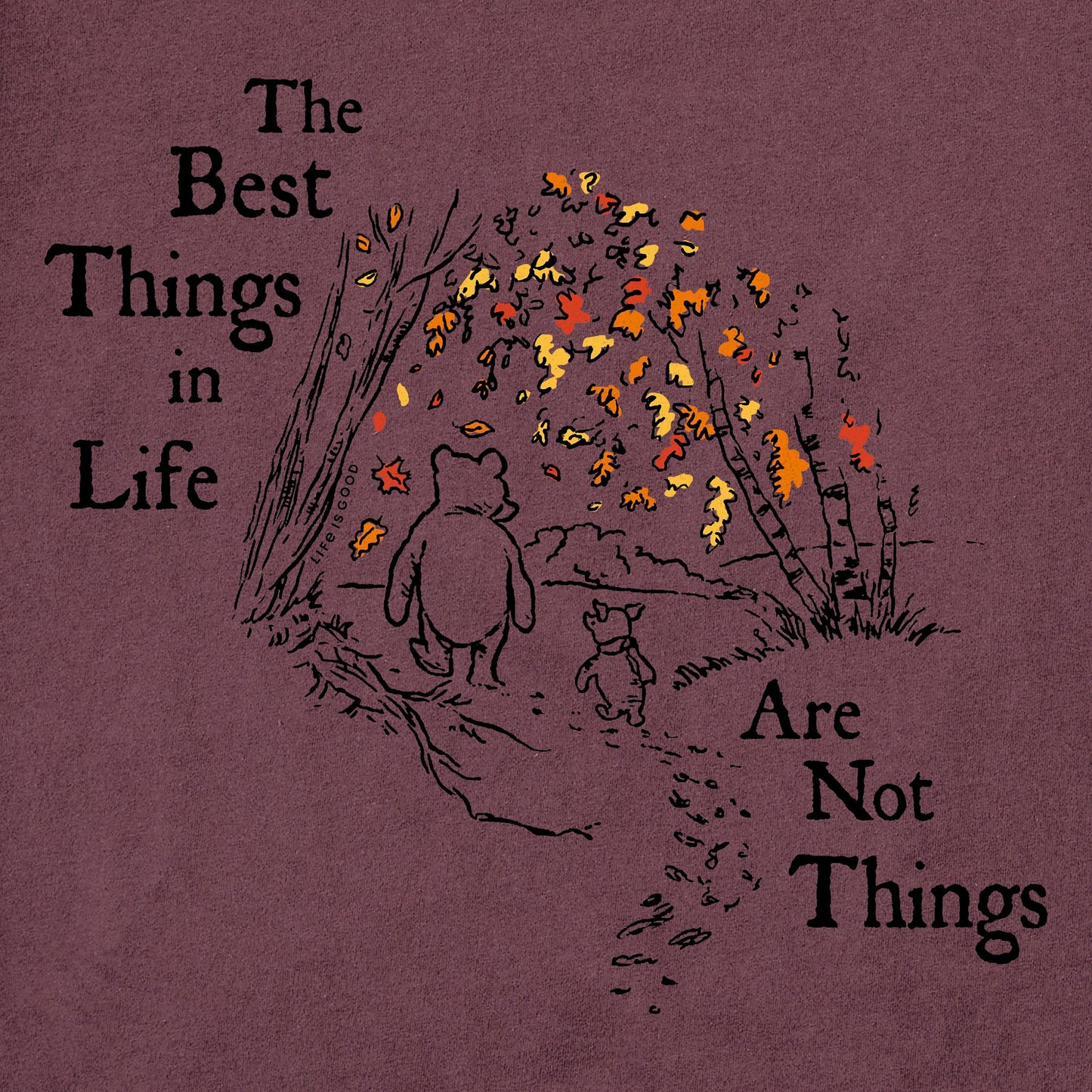 Women's Winnie Best Things Foliage Long Sleeve Crusher Tee