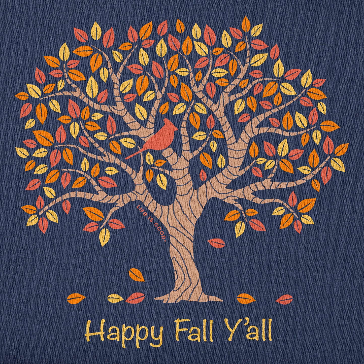 Women's Happy Fall Y'All Tree Long Sleeve Crusher Tee