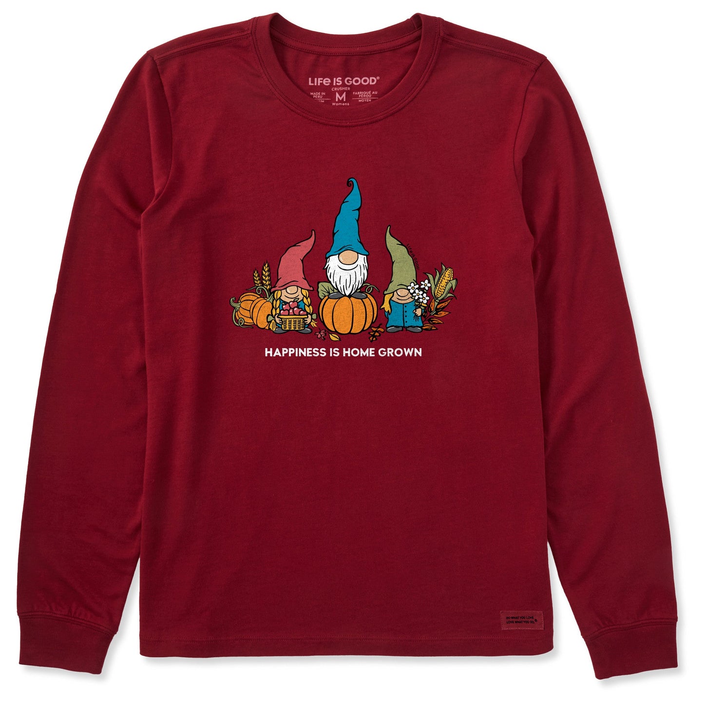 Women's Gnome Home Grown Long Sleeve Crusher Tee