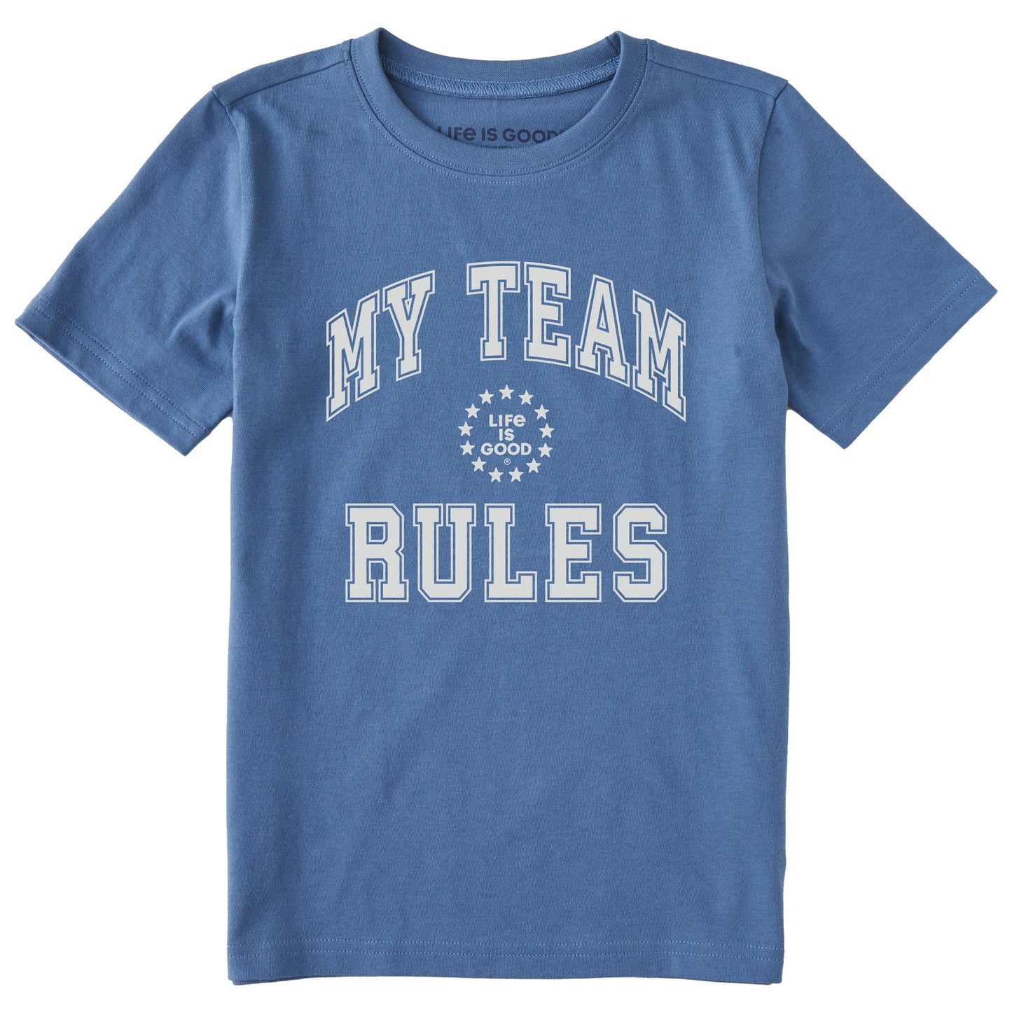 Kids My Team Rules Short Sleeve Crusher Tee