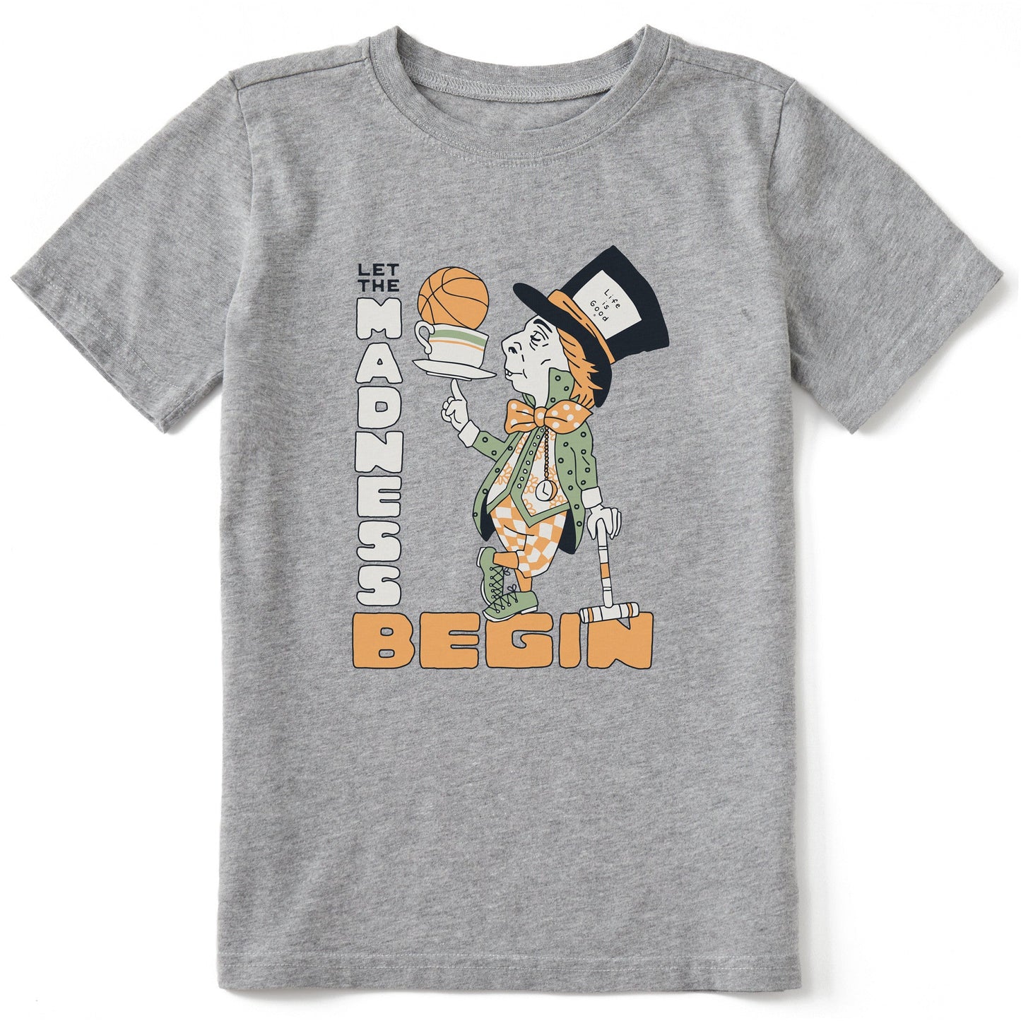 Kids Let the Madness Begin Short Sleeve Crusher Tee