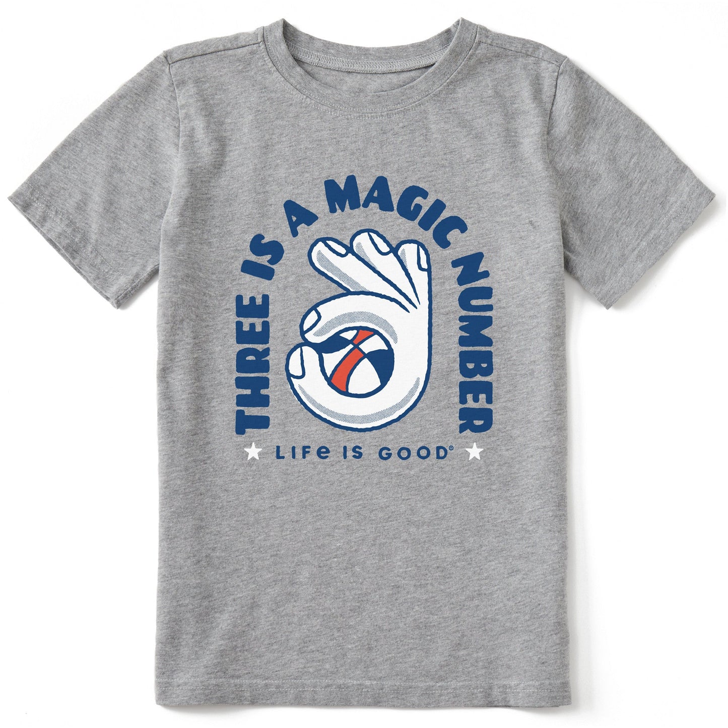 Kids Three is a Magic Number Short Sleeve Crusher Tee