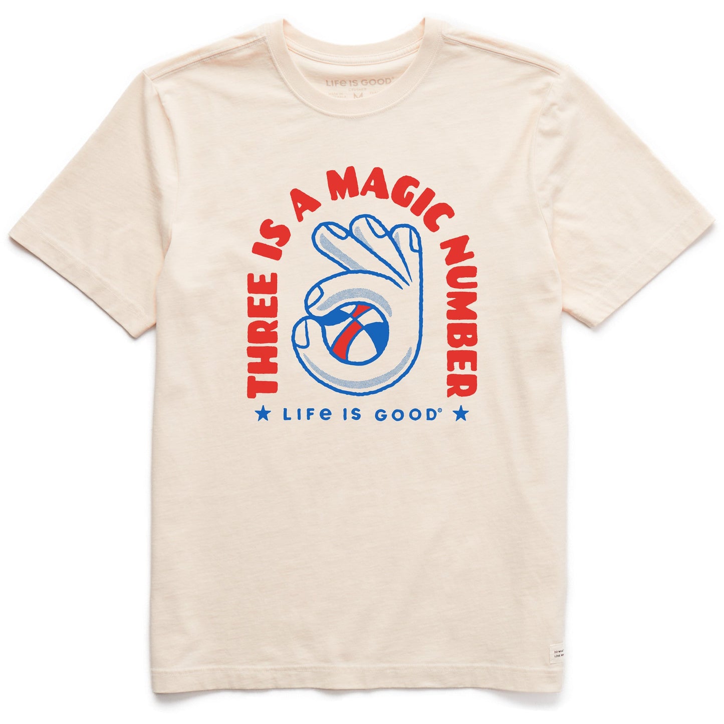 Men's Three is a Magic Number Short Sleeve Crusher Tee