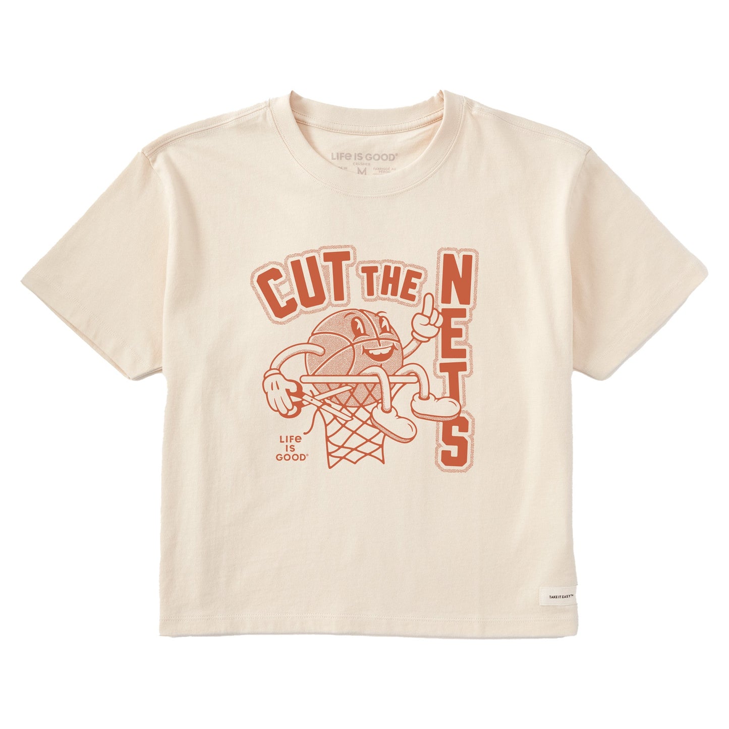 Women's Cut the Nets Short Sleeve Crusher Boxy Tee
