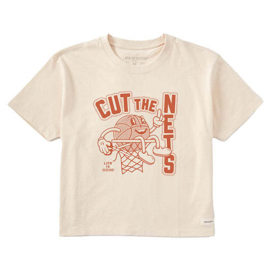 Women's Cut the Nets Short Sleeve Crusher Boxy Tee