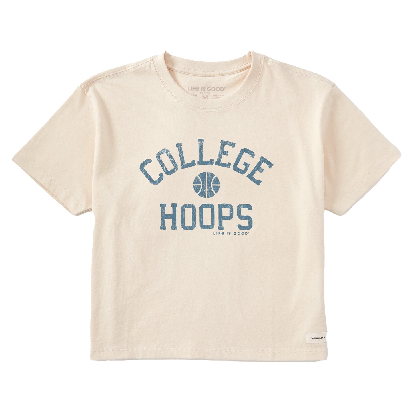 Women's College Hoops Short Sleeve Crusher Boxy Tee