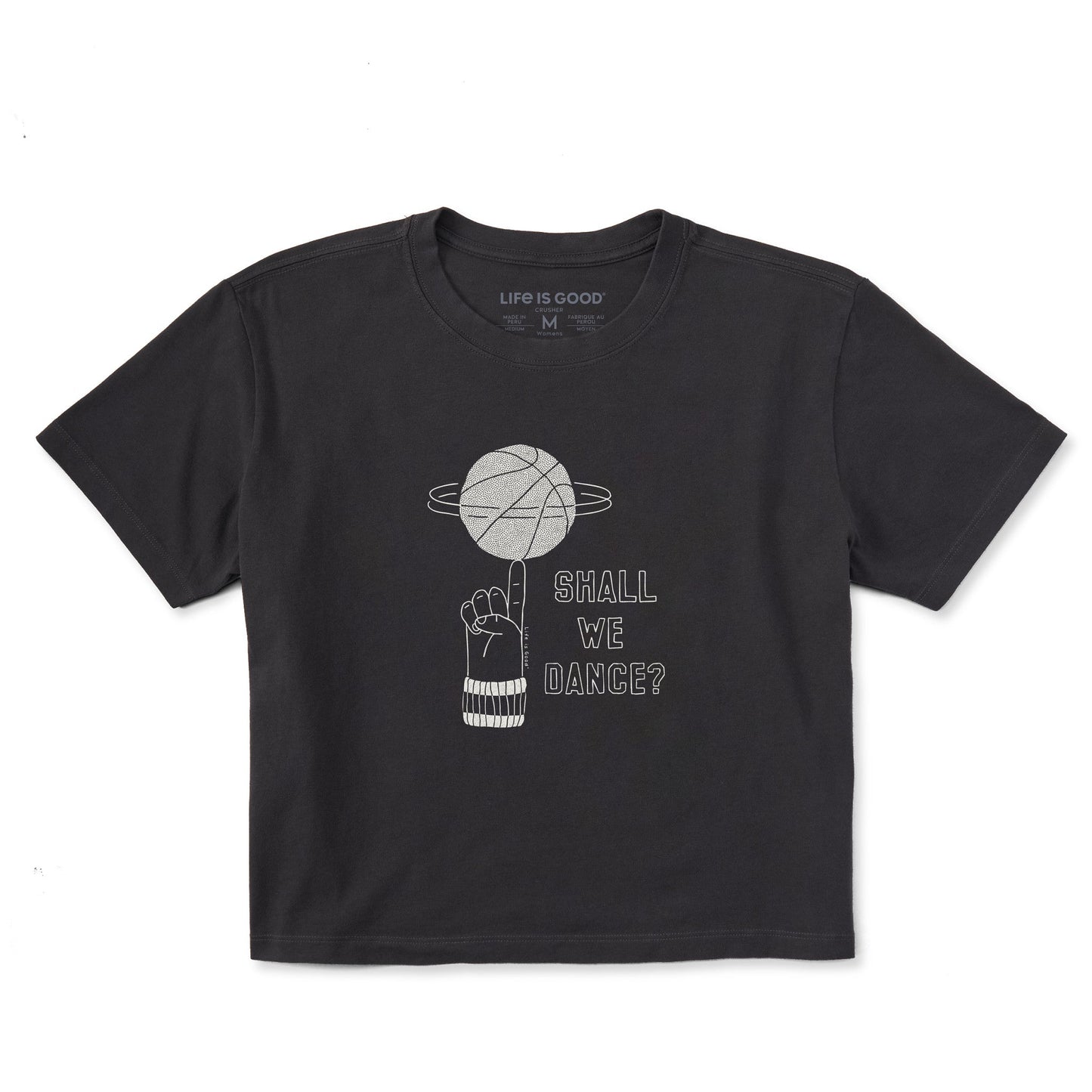 Women's Shall We Dance Short Sleeve Crusher Boxy Tee