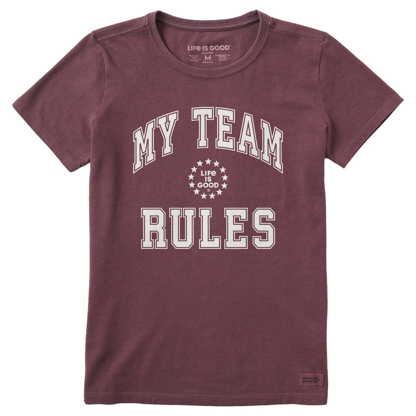 Women's My Team Rules Short Sleeve Crusher Tee