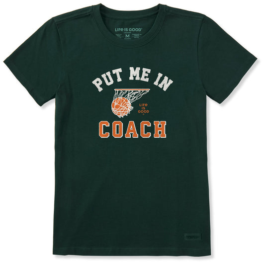 Women's Put Me In Coach Short Sleeve Crusher Tee