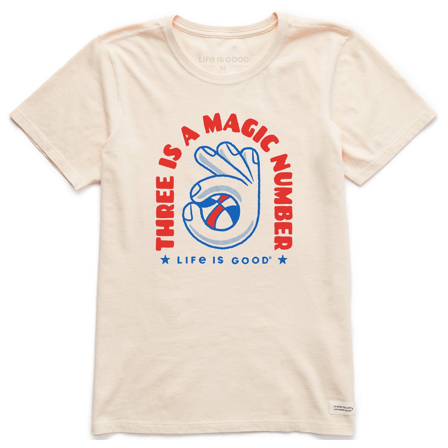 Women's Three is a Magic Number Short Sleeve Crusher Tee