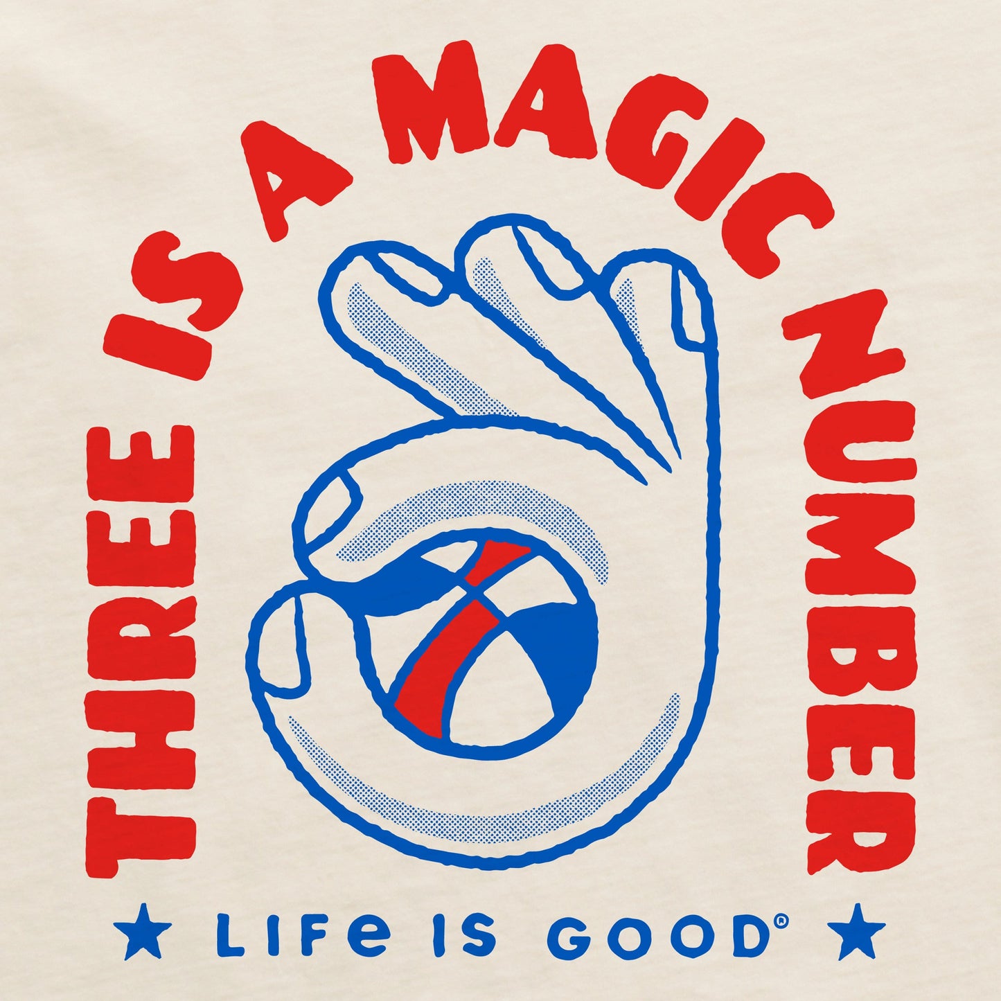 Women's Three is a Magic Number Short Sleeve Crusher Tee