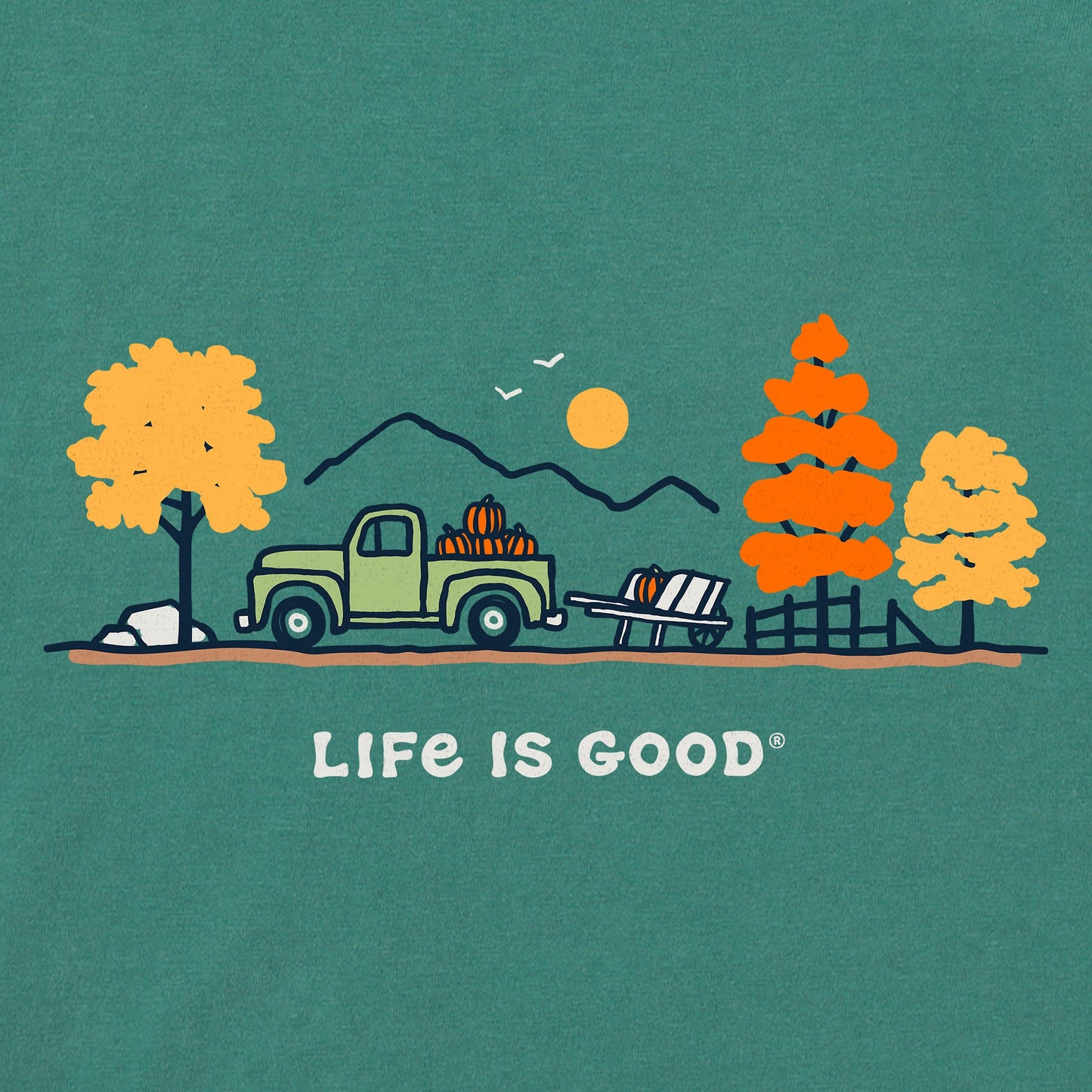 Women's Fall Truck Vista Simply True Fleece Crew