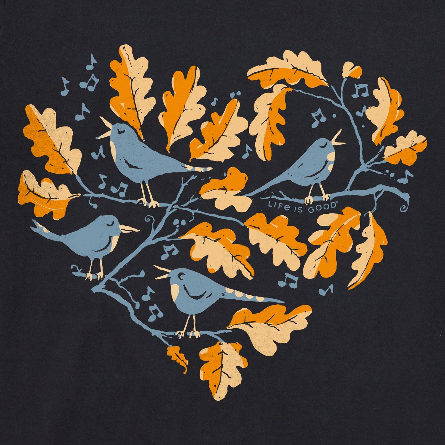 Women's Three Fall Birds Short Sleeve Crusher Vee