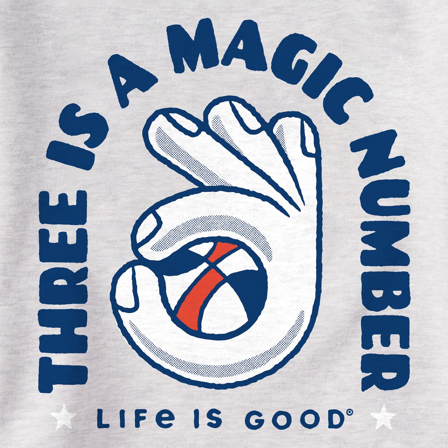 Men's Three is a Magic Number Simply True Fleece Crew