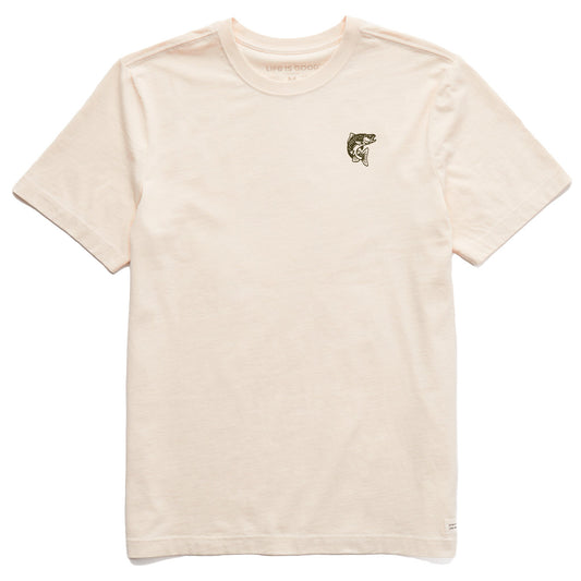 Men's Embroidered Jumping Fish Short Sleeve Crusher Tee