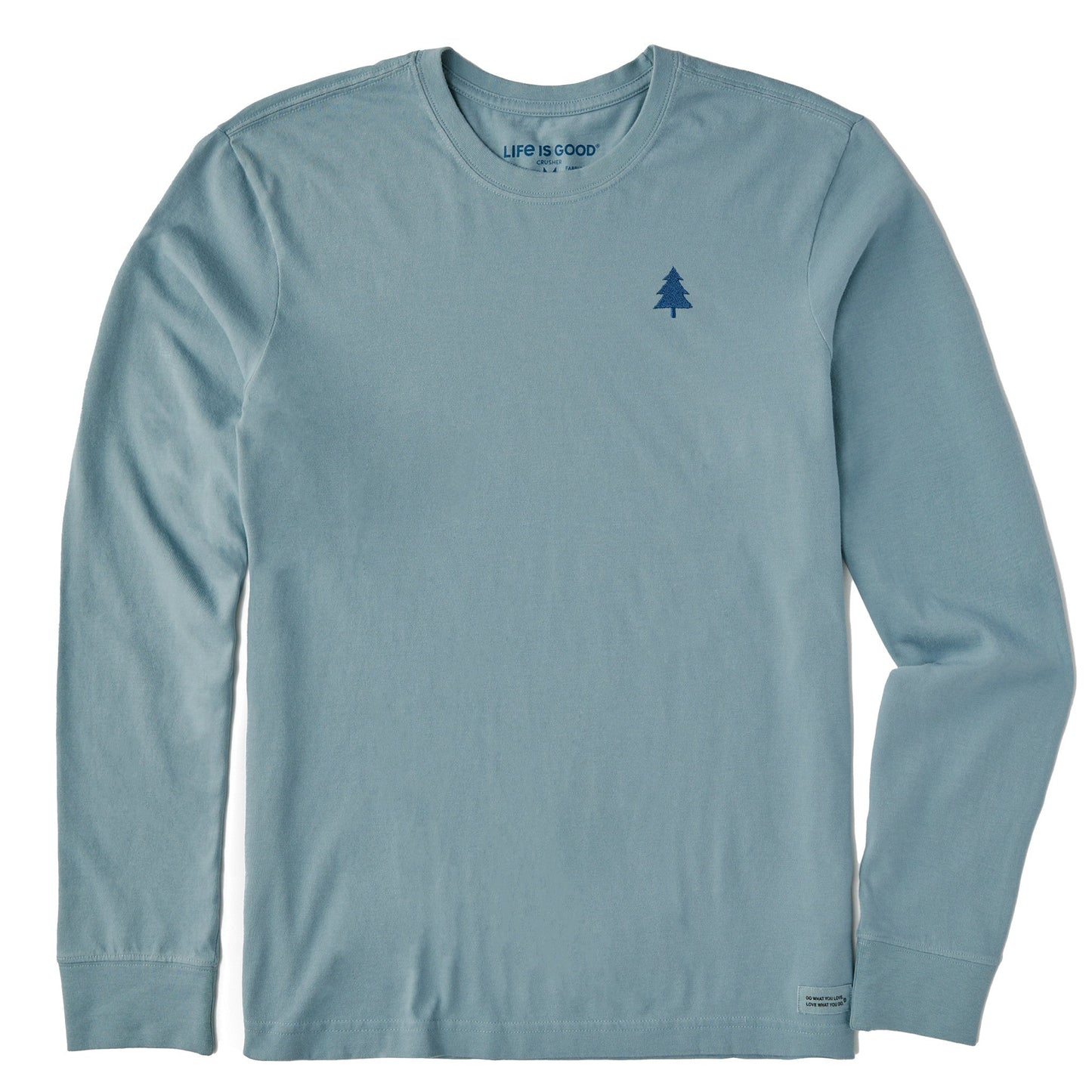Men's Embroidered Tree Long Sleeve Crusher Tee