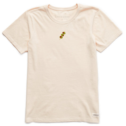 Women's Embroidered Olives Short Sleeve Crusher Tee