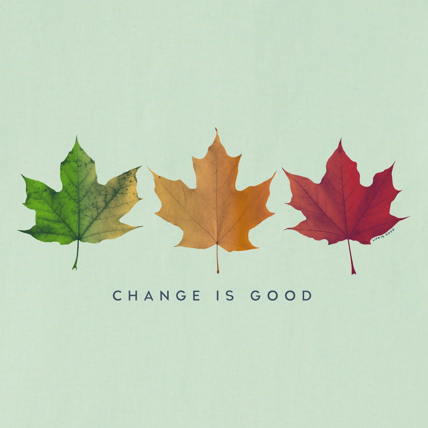Women's Change is Good 3 Leaves Short Sleeve Crusher Tee