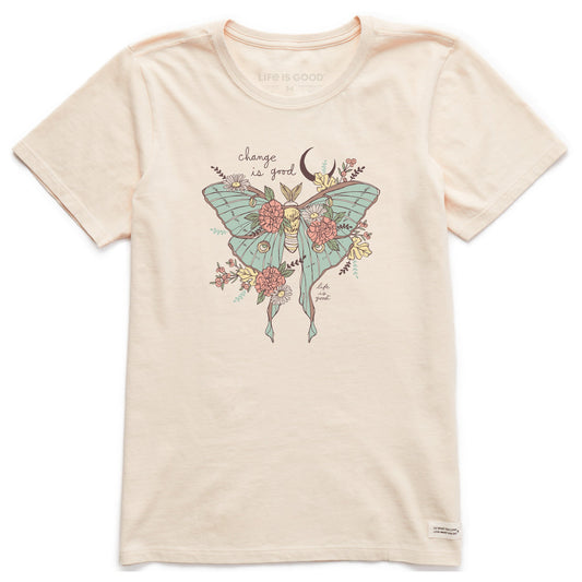 Women's Fall Luna Moth Short Sleeve Crusher Tee