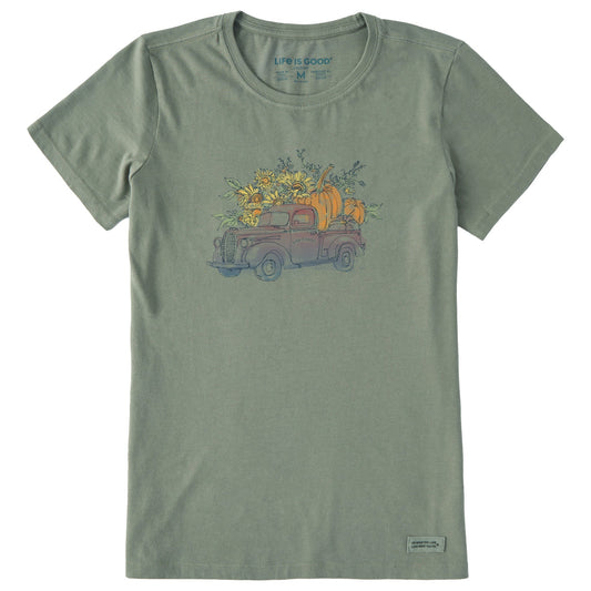 Women's Pumpkin Truck Short Sleeve Crusher Tee