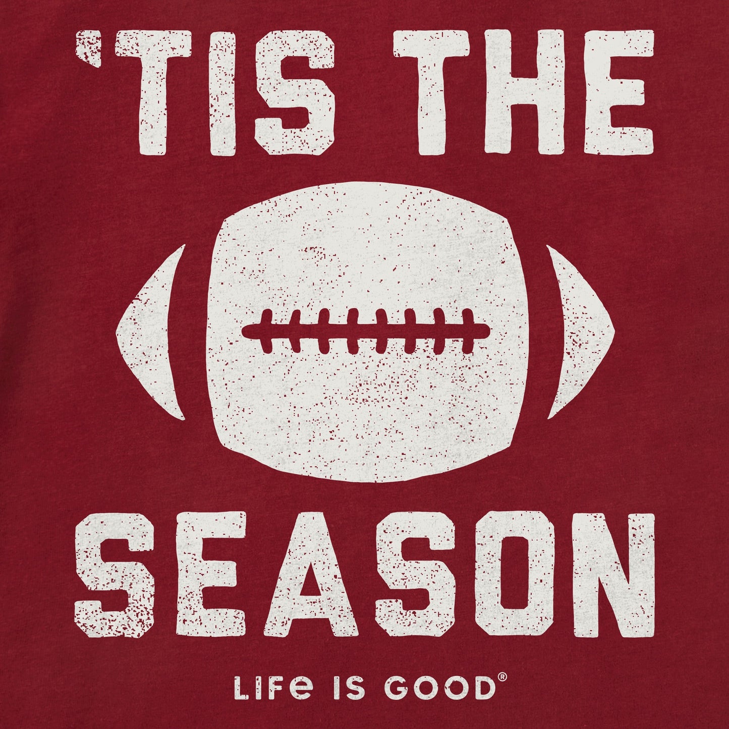 Women's Tis The Football Season Short Sleeve Crusher Tee