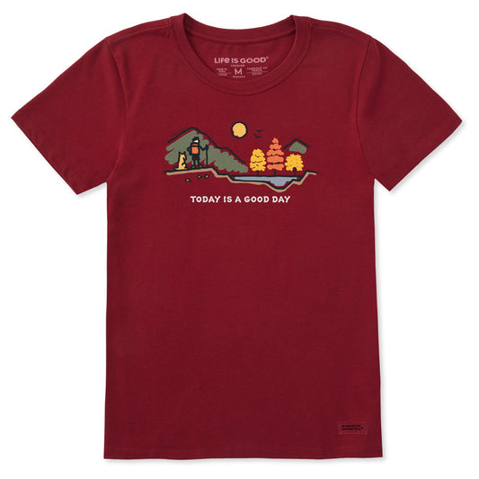 Women's Good Day Fall Vista Short Sleeve Crusher Tee