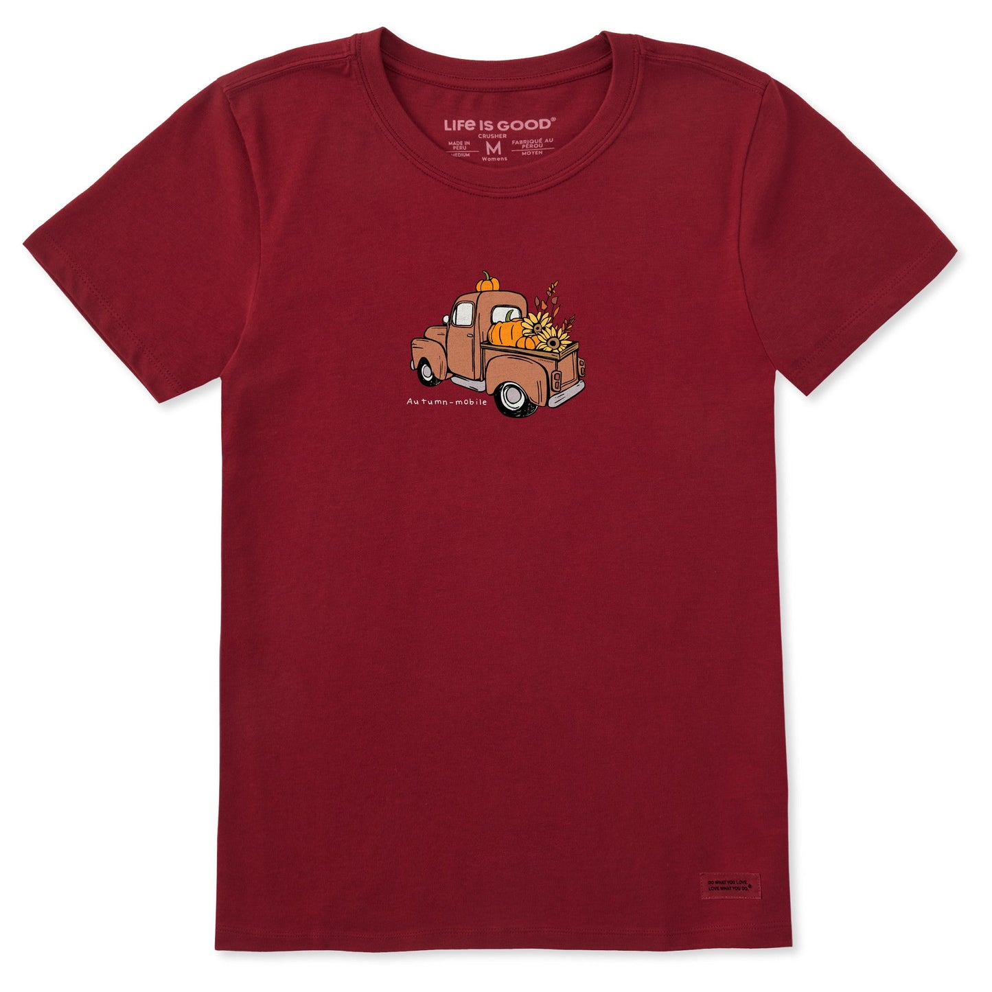 Women's Autumn-mobile Short Sleeve Crusher Tee