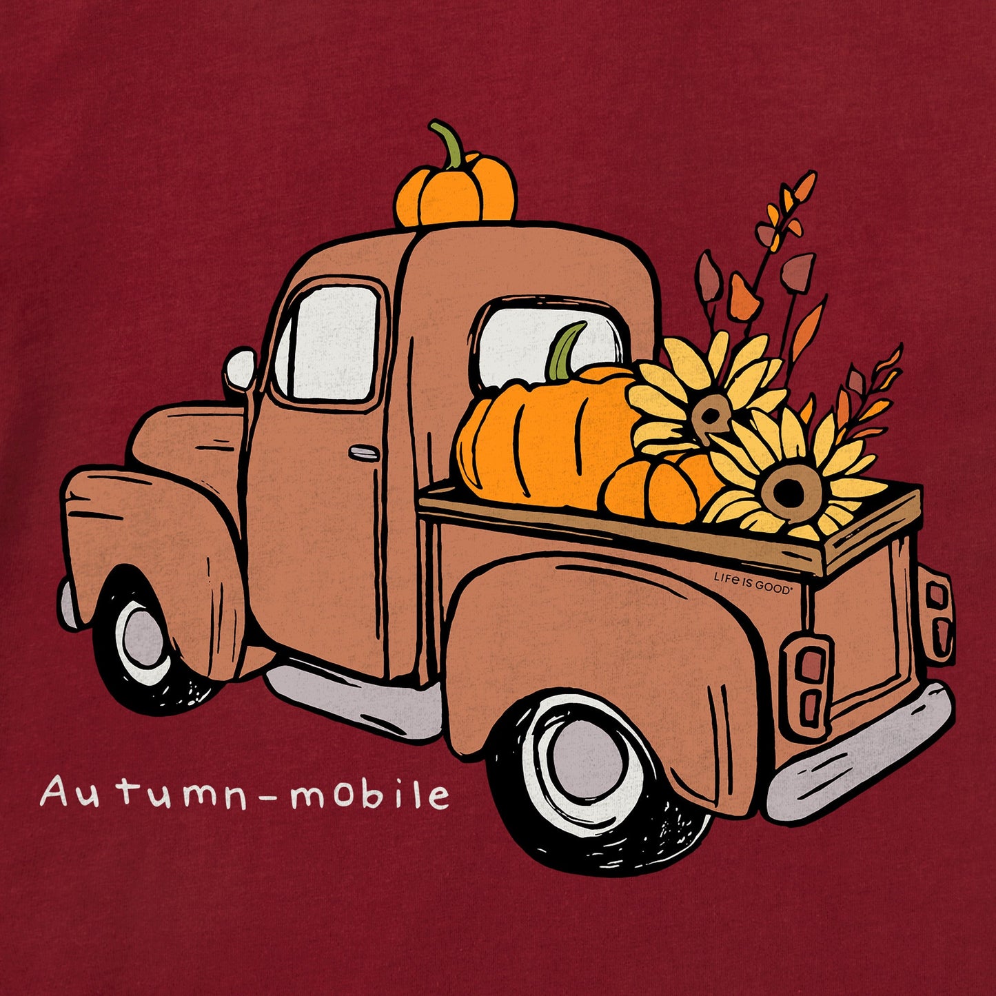 Women's Autumn-mobile Short Sleeve Crusher Tee