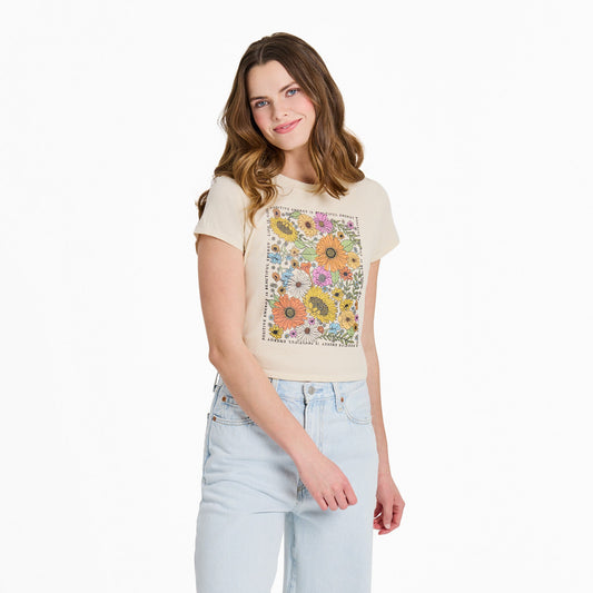 Women's Beautiful Energy Wildflowers Crusher-LITE Shrunken Tee