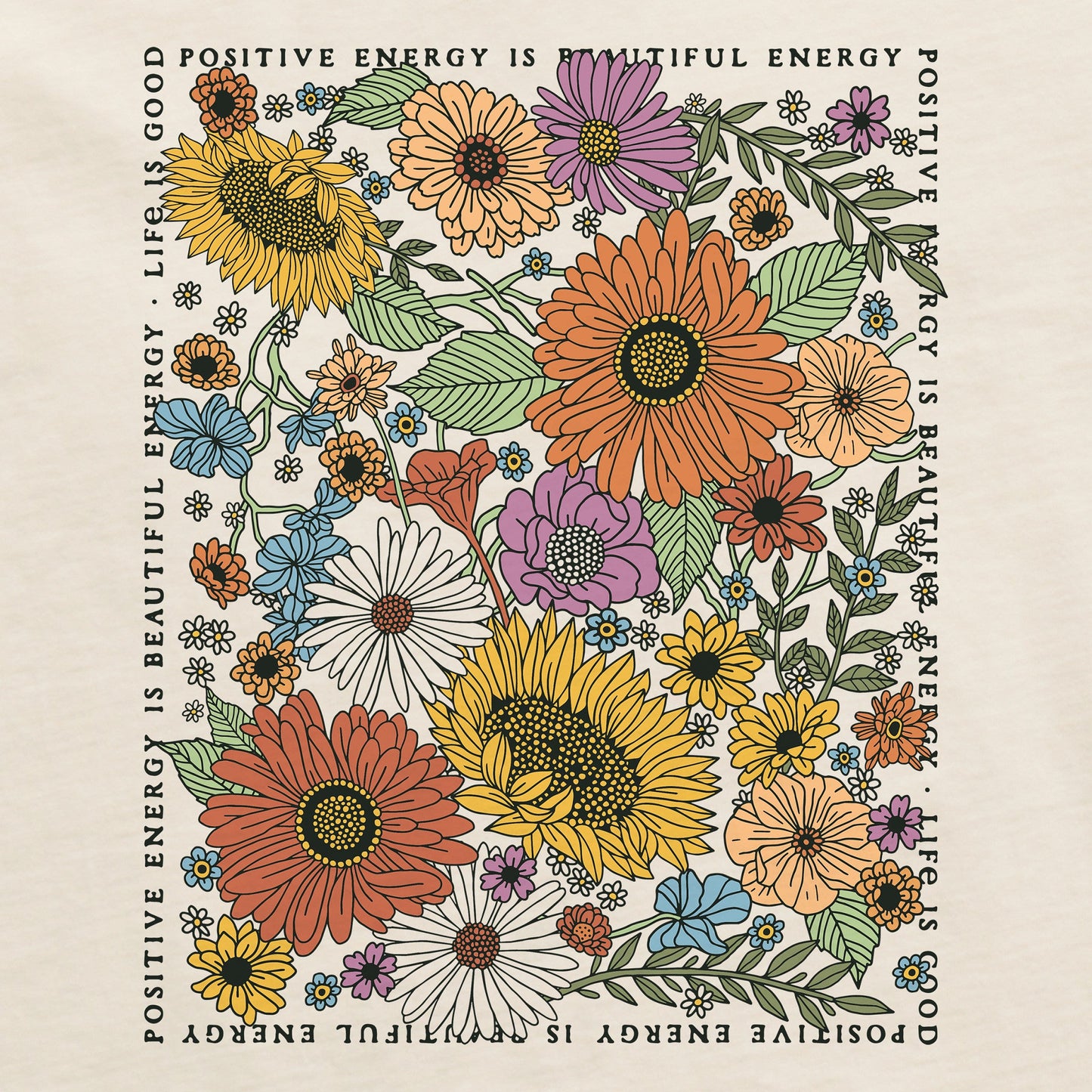 Women's Beautiful Energy Wildflowers Crusher-LITE Shrunken Tee