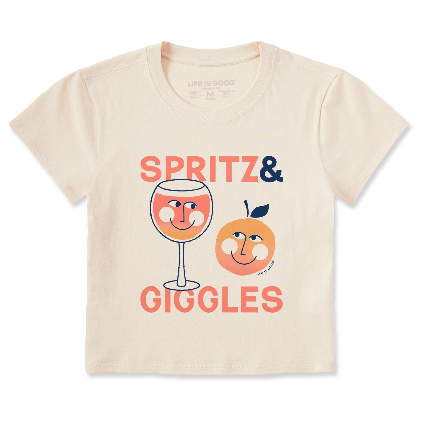 Women's Aperol Spritz and Giggles Crusher-LITE Shrunken Tee
