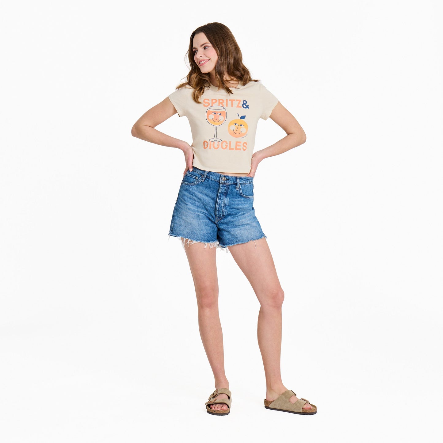 Women's Aperol Spritz and Giggles Crusher-LITE Shrunken Tee