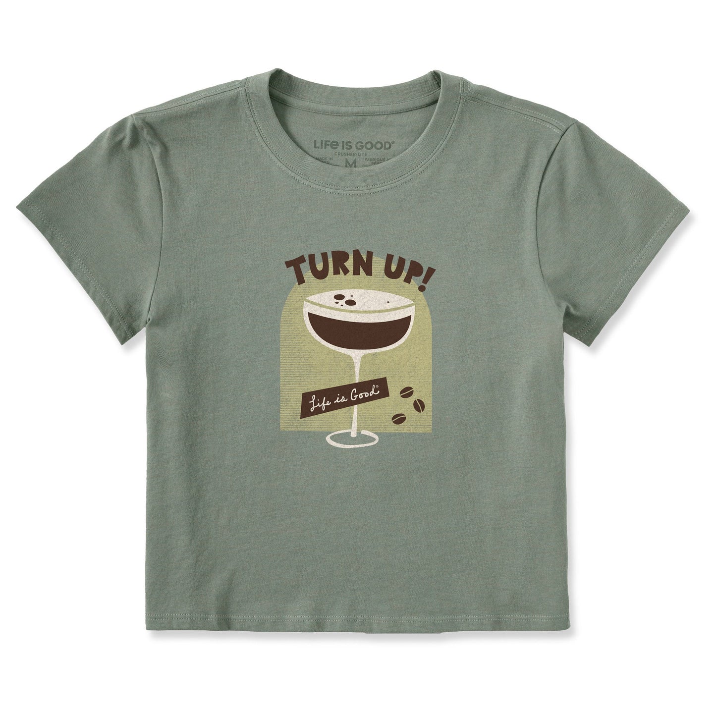 Women's Turn Up Espresso Martini Crusher-LITE Shrunken Tee