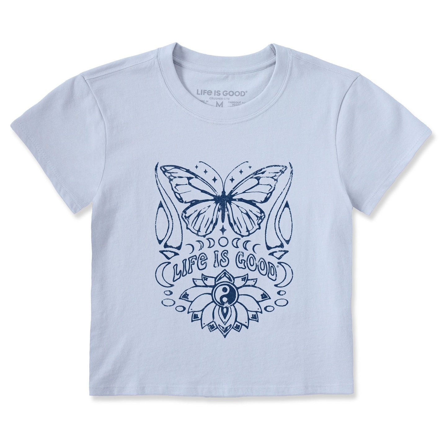Women's Butterfly Yin Yan Crusher-LITE Shrunken Tee